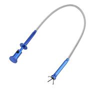 62Cm Flexible Magnetic Pickup Tool, Led Alloy 4 Claw Long Grabber Reacher Tool, Magnet Lighting Spring Pipe Dredging Multifunction Collect Pick Up Tools for Home Shop Garage Workplace