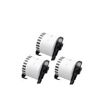 62mm*30.48Meter DK22205 Ribbon Continuous Paper Compatible With QL-700 QL-800 Thermal Printer Label Paper(3 Roll)