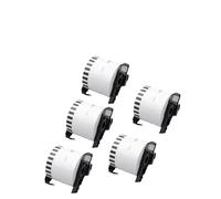 62mm*30.48Meter DK22205 Ribbon Continuous Paper Compatible With QL-700 QL-800 Thermal Printer Label Paper(5 Roll)