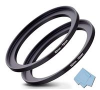 62mm-72mm Step Up Ring 62mm Lens to 72mm Filter (2 Pack), WH1916 Camera Lens Filter Adapter Ring Lens Converter Accessories