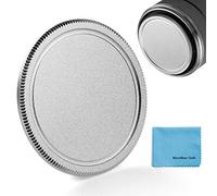 62mm Metal Lens Cap,Fotover Universal Metal Screw-in Lens Cap Cover Replacement for Canon Nikon Sony Pentax Olympus Fuji DSLR Camera + Microfiber Cleaning Cloth,Silver