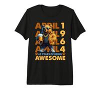 62nd Birthday Bear Beer April 1964 Vintage 62 Years Old Premium T-Shirt