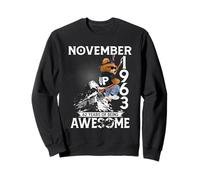 62nd Birthday Bear Legends November 1963 62 Years Old Men Sweatshirt