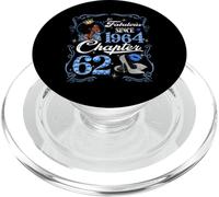 62nd Birthday Black Queen Chapter 62 Fabulous Since 1964 PopSockets PopGrip for MagSafe