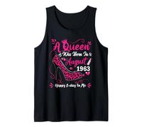 62nd Birthday High Heel A Queen Was Born In August 1963 Tank Top