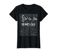 62nd Birthday Integral Calculus Math Nerd Funny Value Graphic T-Shirt, Women, Black, L