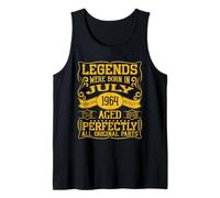 62nd Birthday Legends were Born in July 1964 Tank Top