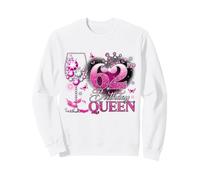 62nd Birthday Queen Pink Wine 62 Years Old Women Girls Sweatshirt