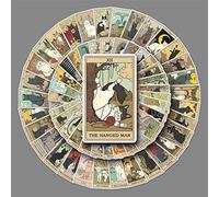 62Pcs Tarot Stickers for Water Bottles, Laptop, Car, Scrapbook, Skateboard - Future Love Fortune Astrology Divination Vinyl Waterproof Aesthetic Personalised for Teens, Girls, Adults, Children