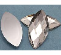 62x30mm Crystal Clear H102 Large Flat Back Navette Acrylic Rhinestones Large Cosplay Gems Marquise Embelishments DIY Crafts - 2 Pieces