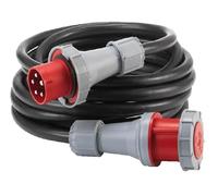 63 Amp 5 Pin 415V Three Phase Extension Lead, 16mm² Heavy Duty Industrial H07RN-F Rubber Cable (7M)