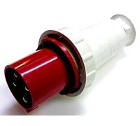 63 amp 5 pin Trailing Plug 380V - 415V IP67 3P+N+E Waterproof red Triple Phase Connector 63A