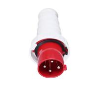 63 Amp Industrial Plug, IP44 Waterproof 4 Pin Plug 380-415V Site Trailing Plug Industrial Connector for Industry Agriculture Docks Machinery
