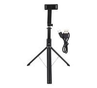 63 Extendable Selfie Selfie Stick Tripod with Light, Portable Cell Phone Tripod Stand 360 Degree Rotating for Live Broadcasts,Video Shoot