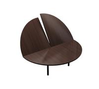 63" Foldable Round Dining Table Top Extender 4Fold Design for Family Dinners Perfect for Entertaining and Gatherings