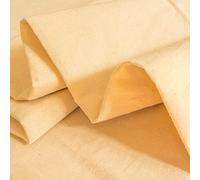 63 inch Wide Medium Weight Calico Fabric for Sewing, Quilting, Curtain Linings, Totes, Art & Crafts 100% Unbleached Natural Cotton, Premium Quality by M&J (1 Meter)