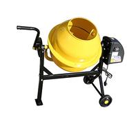 63 Litre Electric Cement Mixer 220W Mortar Concrete Mixing Machine with Wheels (Yellow)