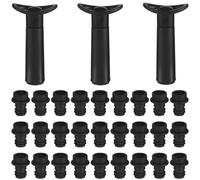 63 Pcs Wine Saver Vacuum Pump Set, Includes 3 Pumps and 60 Stoppers, Reusable Wine Preservers, Wine Bottle Keepers, Bottle Sealers for Kitchen, Party