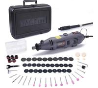 63 Pieces Rotary Tool Set 32000 Rpm 6 Speed With Flex Shaft And Case