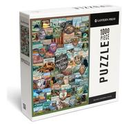 63 U.S. National Parks Collage Jigsaw Puzzle (1000 Pieces) - Made in USA, Eco-Friendly & Unique-Cut Design | Includes Reference Poster | Travel Puzzle Gift for Adults, Families & Nature Lovers