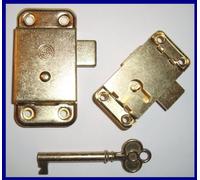 63 X 32mm E.B WARDROBE DOOR LOCK, CABINETS, CUPBOARD, DRAWERS ETC