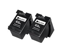 63 XL Refillable Ink Cartridge Compatible With Deskjet 1110 2130 2131 2132 3630 3632 4250 5220 5230 5252 5232(BK(2PCS))