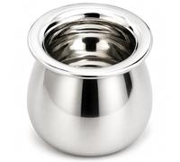 630 ML Stainless Steel Lota - Traditional Indian Water Pot & Pooja Kalash, Multipurpose Vessel Jug for Dahi, Lassi, Milk, Durable, Rust-Proof, Easy to Clean Kitchen Utensil, Home Altar & Temple Decor