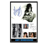 (632) Amy Winehouse Music Legend Signed A4 Photograph (21 X 297 CM) Art Work Wall Art Display Great Gift Idea (REPRINT) #####