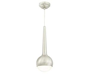 63297 One-Light LED Indoor Pendant, Brushed Nickel Finish with Frosted Opal Glass