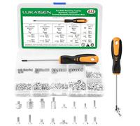 633 PCS M.2 Standoff and Screw, M.2 SSD NVMe Mounting Screws for Asus, Gigabyte, MSI Compatible with IBM/HP-M2 M2.5 M3