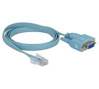 63341 cable D-sub 9pin female, RJ45 male PVC 1m blue DELOCK