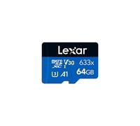 633x 64GB Micro SD Card, microSDXC UHS-I Card W/O SD Adapter, microSD Memory Card up to 100MB/s Read, A1, Class 10, U3, V30, TF Card for