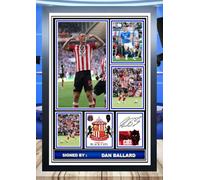 (637) Dan Ballard Sunderland Signed Framed Autograph Signature A4 (21 X 297 CM) Art Work Wall Art Display (REPRINT) #####