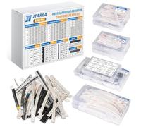 6390pcs 0603 SMD Electronic Component Kit 1% 5% Resistor Capacitor Diode Transistor IC Inductor LED Diodes SMT Electrical Components Assortment