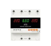 63A 100A ATS Adjustable Over Under Voltage Current Protector