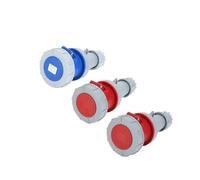 63A 125A IP67 220V 380V Industrial Male Female Plug and Socket 3P/4P/5P Electrical ConnectorWall Mounted Socket(Connector,125A-3P)