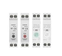 63A 1P+N Smart Switch Circuit Breaker Kwh Meter Monitor Timer Relay MCB Voltage Current Protection AUOQKQUT(Tuya Single,25A)