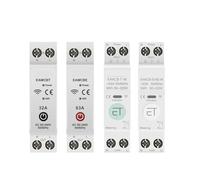 63A 1P+N Smart Switch Circuit Breaker Kwh Meter Monitor Timer Relay MCB Voltage Current Protection BIANMTSW(EWeLink Single,50A)
