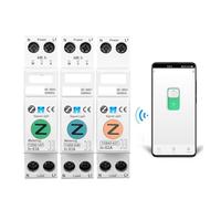 63A 1P+N Smart Switch Meter Kwh Metering Monitoring Circuit Breaker Timer Relay MCB AUOQKQUT(TOB9Z-M Metering,20A)