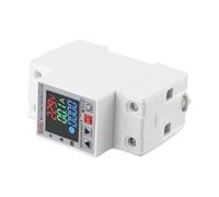 63A 230V 3-in-1 Display DIN Rail Adjustable Over Voltage Current Under Voltage Protection for Relay for 220V AC with kWh