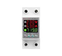 63A 230V 3IN1 Display Din Rail Adjustable Over and Under Voltage Equipment Protector Relay with Overcurrent Protection Power Supply(40A)