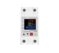 63A 230V 3IN1 display rail adjustable overvoltage current undervoltage protection device protector relay 220V KWH