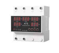 63A 3 Phase Over Under Voltage Protector ATS Automatic Transfer Switch Phase Selector Uninterrupted Power Over Current(4 Displays)