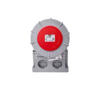 63A 4P 400V Fixed Socket Red IP67/ No POWER TWIST 134-6