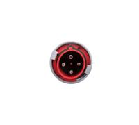 63A 4P 400V Portable Plug Red IP67 POWER TWIST 034-6