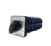 63A 6 Poles 10 Positions Cam Switch Changeover Rotary Combination Knob Master Control Circuit 22 Terminals LW28 LW26-63/6