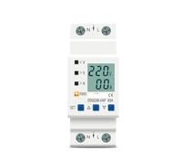 63A 80A 110V 230V Din rail adjustable over under voltage protective device protector current limit protection(63A Top input)