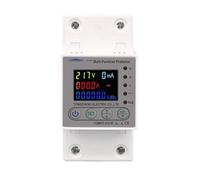 63A 80A Smart Energy Meter kilowatt-Hour metering Switch Timer with Voltage Current and Leakage Protection Circuit Breaker(80A)