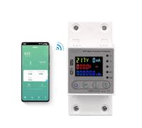 63A 80A Smart Meter Kwh Metering Circuit Breaker Timer with voltage current and leakage protection(80A)