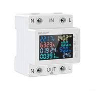 63A AC Energy Meter DIN Rail Mount 17KW Max | DIN rail mount, 63A for max current, 17KW power limit, real-time voltage data, easy installation